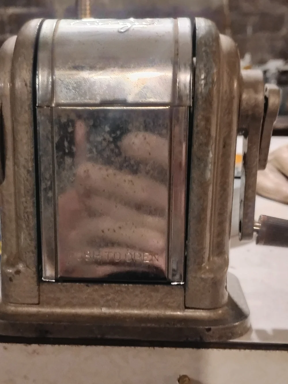 Silver Metal Pencil Sharpener for Home Office